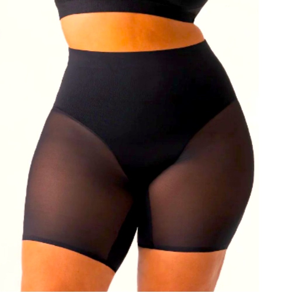 NWT Plus Size Shapermint Essentials Everyday Empower Mesh Shaper Shorts - 2X